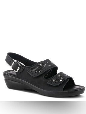 Spring step flexus ceri Italian leather sandals nib 40/9